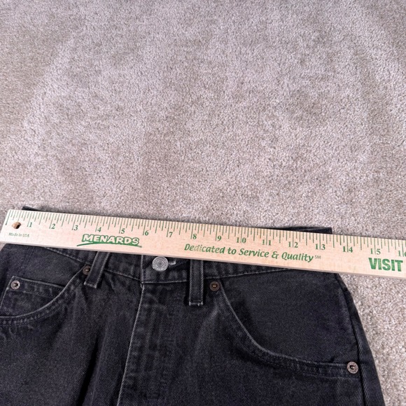 Levis 962 Jeans Women 7 Med (27 x32) Faded Black Vintage USA Orange Tab Tapered - Picture 7 of 12